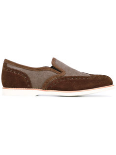 contrast loafers Santoni