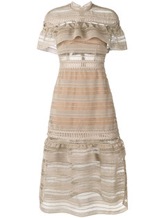 Yoke frilled dress Self-Portrait