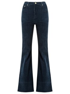 high waist velvet flared trousers Amapô