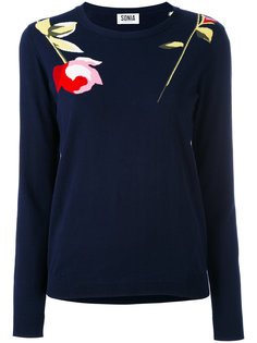 rose intarsia jumper  Sonia By Sonia Rykiel