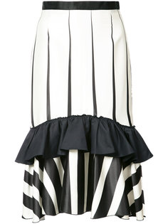striped frill-trim skirt Tome