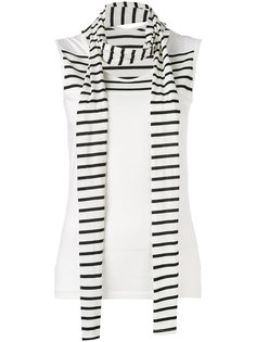 scarf neck tank top Yohji Yamamoto