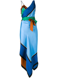длинное асимметричное платье Diane Von Furstenberg