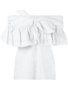 frill-trim blouse Isa Arfen