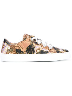 printed decorative lace trainers Carven