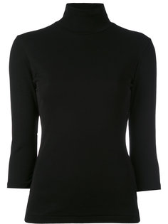 three-quarter sleeve turtleneck top Yohji Yamamoto