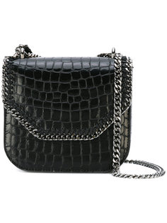 сумка Falabella Box с крокодиловым эффектом Stella McCartney