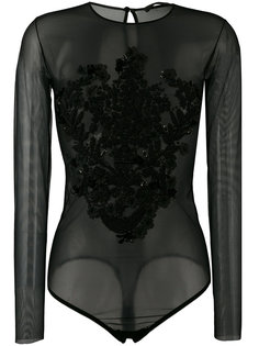 sheer embellished bodysuit Amen Amen.