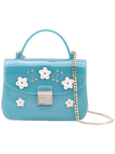 сумка на плечо с цветочной аппликацией Furla
