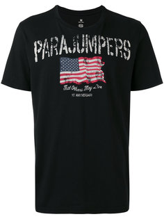 футболка с принтом флага Parajumpers