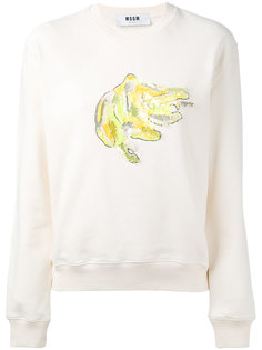 толстовка с банановым принтом  MSGM