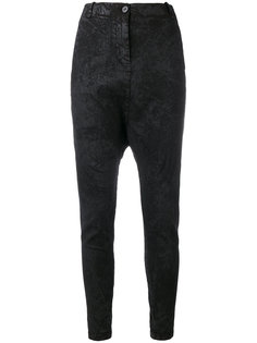 textured drop crotch trousers Masnada