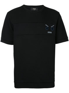 patch embroidered T-shirt Fendi