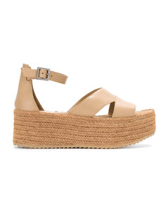 leather flatform sandals Sarah Chofakian