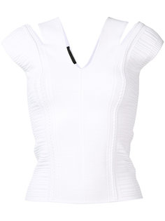 ribbed cut-out top Versace
