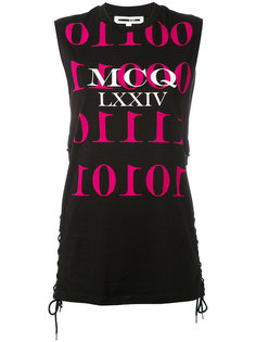 топ без рукавов с графическим принтом McQ Alexander McQueen
