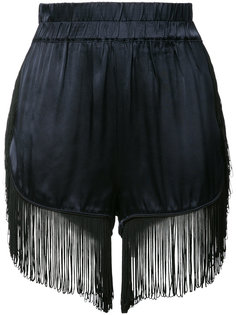 fringed shorts Ganni