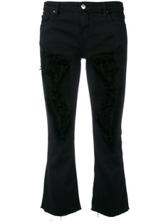 ripped cropped kick flare jeans Iro