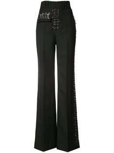 pin detail flared trousers Rodarte