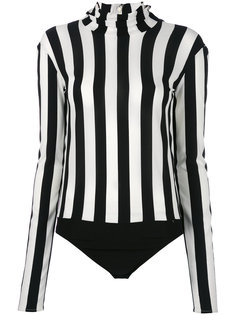 high neck striped bodysuit Nina Ricci