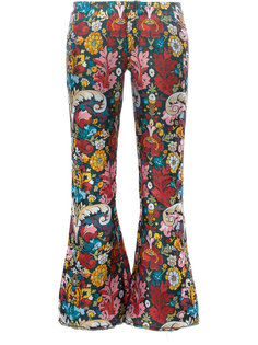 floral-printed cropped trousers Marquesalmeida