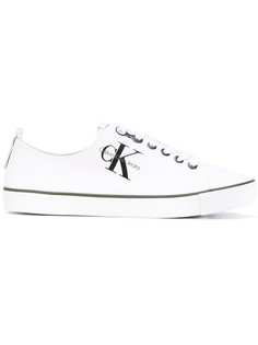 canvas logo trainers Calvin Klein