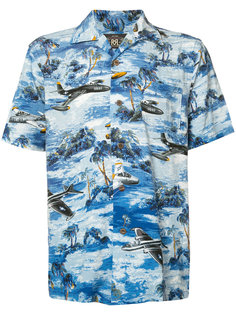 landscape print shortsleeved shirt Rrl