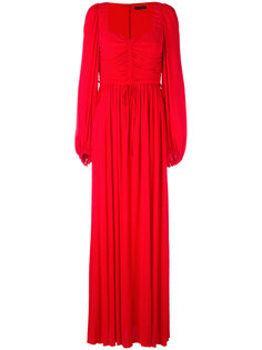 sweetheart neck gown Alexander McQueen