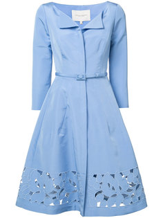laser cut fit and flare dress Carolina Herrera