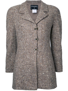 long sleeve tweed jacket Chanel Vintage