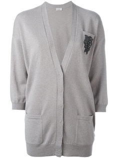 кардиган с вышивкой Brunello Cucinelli
