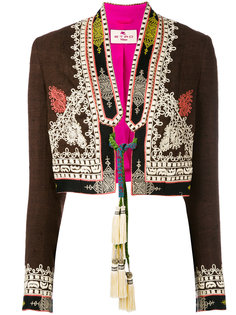 tassel tie cropped jacket Etro