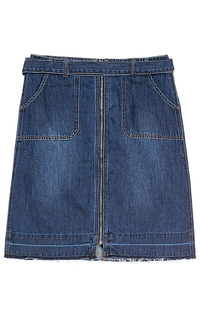 Джинсовая юбка с поясом S.Oliver Casual Women