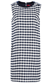 Платье в черно-белую клетку S.Oliver Casual Women