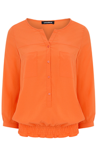 Оранжевая блузка La Reine Blanche