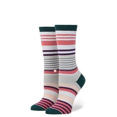 Носки высокие женские Stance Stripe Blossom Pink