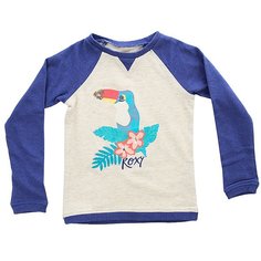 Толстовка свитшот детская детская Roxy Myarmsaroundyou Royal Blue Heather