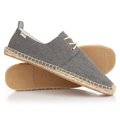 Эспадрильи Soludos Derby Lace Up Washed Canvas Dark Gray