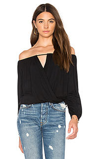 Off shoulder surplice top - krisa