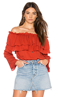 Flared off the shoulder top - Endless Rose