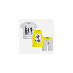 Комплект: футболка, майка и шорты для мальчика Mayoral