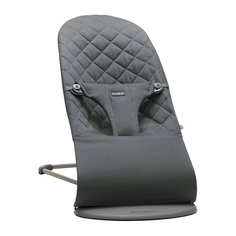 Кресло-шезлонг Bliss Cotton, BabyBjorn, антрацитовый