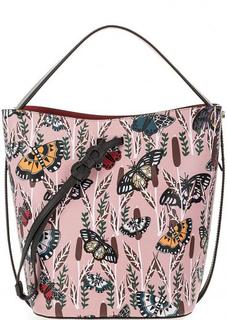 Кожаная сумка со съемным карманом Furla