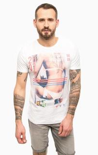 Хлопковая футболка с круглым вырезом Tom Tailor Denim