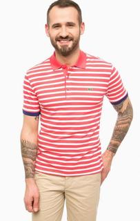 Хлопковая футболка поло в полоску Lacoste