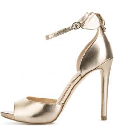 Золотистые босоножки на шпильке Guess