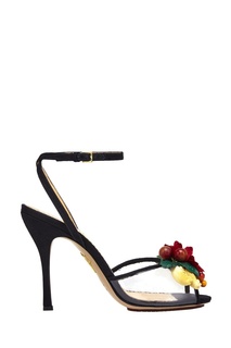 Атласные босоножки Tropicana Charlotte Olympia