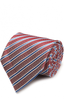 Шелковый галстук с узором Ermenegildo Zegna