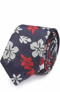 Шелковый галстук с цветочным принтом Thom Browne