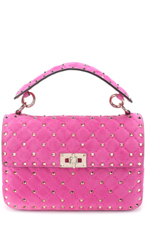 Сумка Rockstud Spike medium из замши Valentino